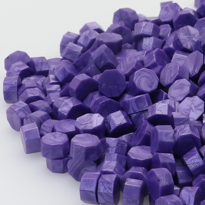 Atopbb 300Pcs Lilac Sealing Wax Beads, Vintage Wax Seal Beads for WaxSeal Stamp, Great for Embellishment of Wedding Invitation, Envelope, Gift Wrapping, Wine Package (Lilac) - Image 5